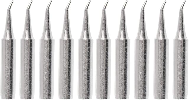 Saipor 10pcs Soldering Iron Tips, 900M-T Solder Welding Replacement Tip Kit for Hakko, Radio Shack, TENMA, ATTEN, Quick, Aoyue, Yihua Soldering Station (900M-T-IS)