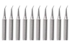 Saipe 10 Pieces Soldering Iron Tips, 900M-T Solder Welding Replacement Tip Kit for Hakko, Radio Shack, TENMA, ATTEN, Quick, Aoyue, Yihua Soldering Station (900M-T-IS)