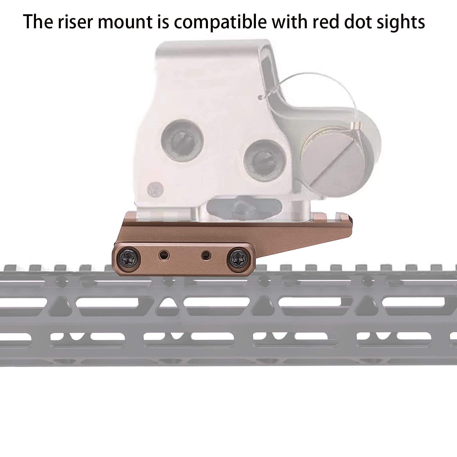 Snapklik.com : Optic Riser Mount Picatinny Rail Fast Riser Red Dot ...