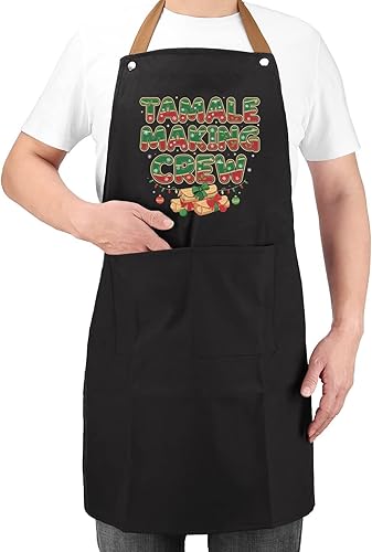 Tamale Making Crew - Delantal divertido navideño para mujer