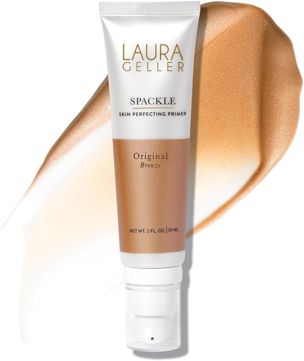 Spackle Primer - Bronze - Super-Size 2 Fl Oz - Hyaluronic Acid Makeup Primer for Mature Skin