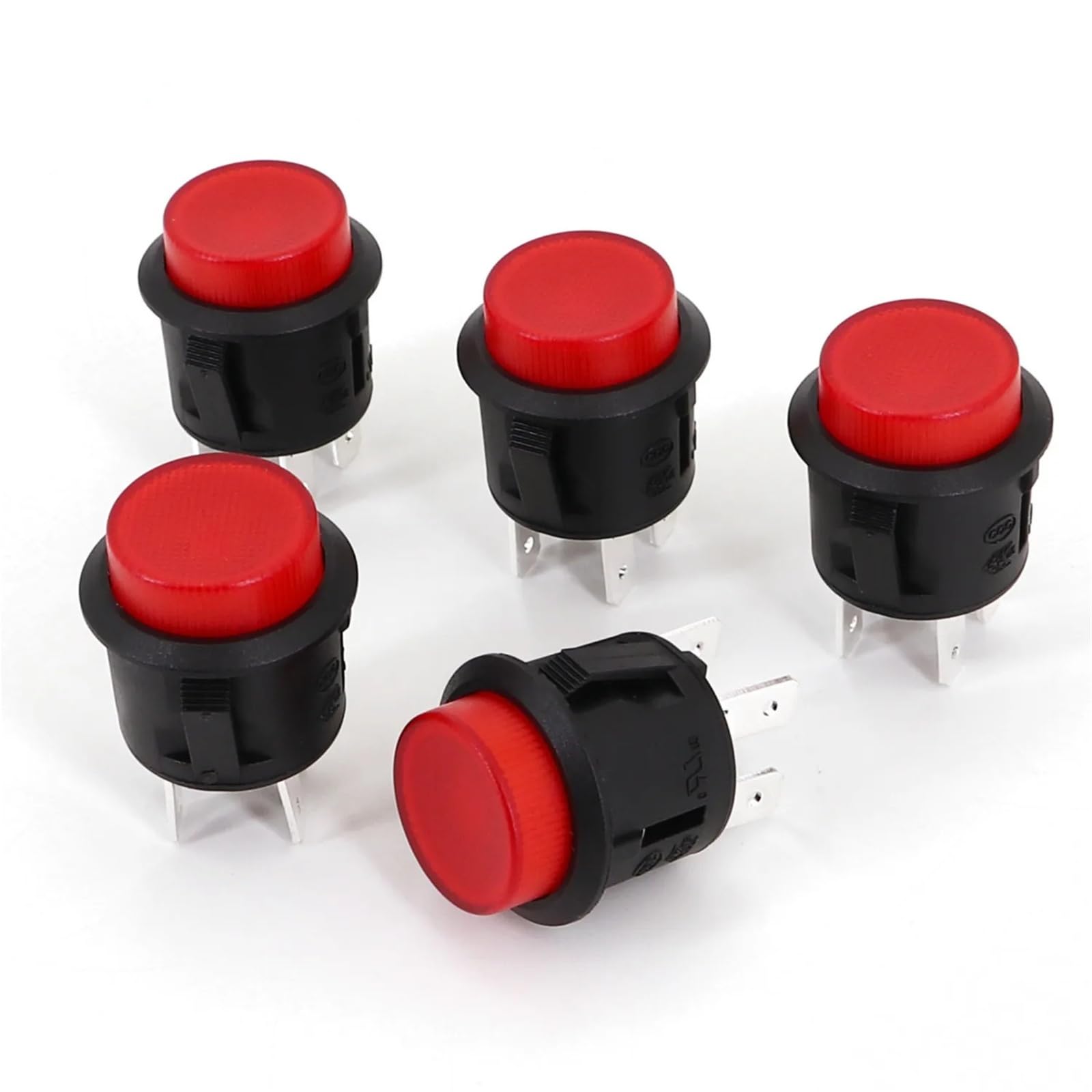 Interrupteur bouton-poussoir PB09A premium à mécanisme autobloquant DPST 220V - 7