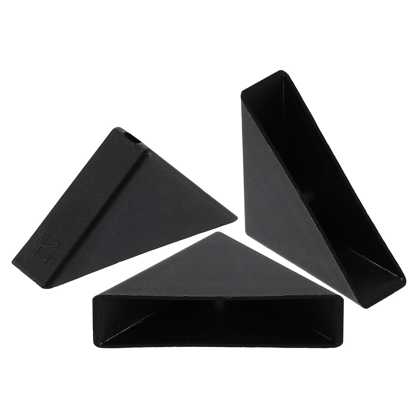 uxcell 8Pcs Plastic Corner Protectors 11x50mm Right Angle Shape Glass Corner Guards Cushion for Corner Protection of Glass, Mirror, Tile, Black