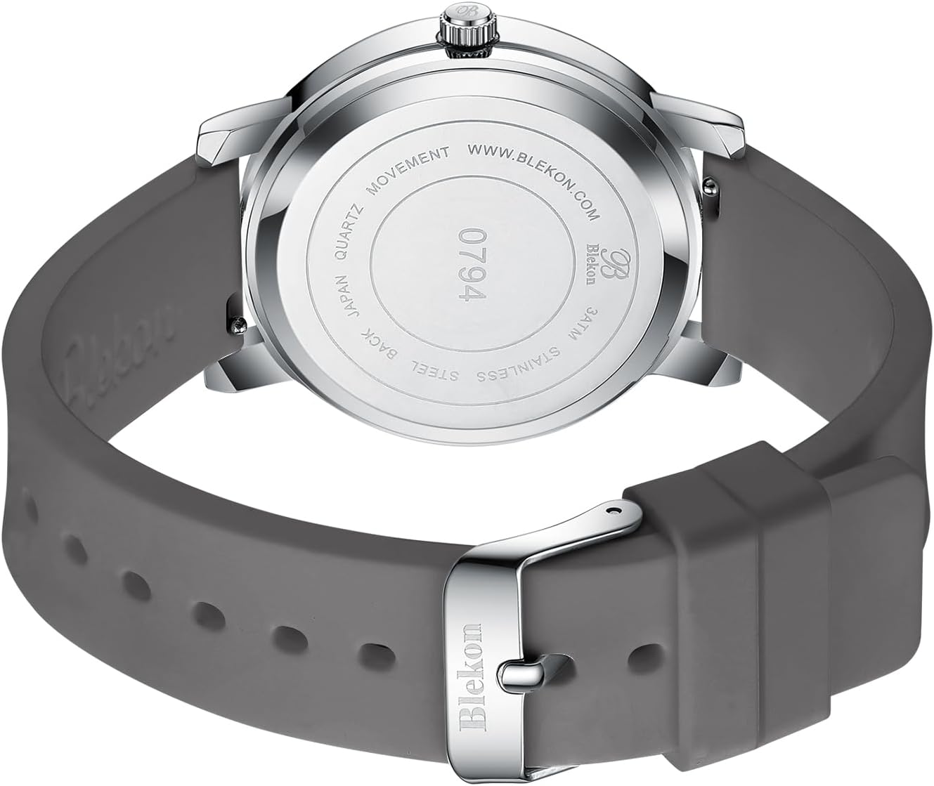 Blekon Original Nurse Watch with Second Hand – Nursing Student Essentials Work Watches for Women, Clip-On Analog Wristwatch for Nurses & Medical Students with Sweeping Secondhand (White/Gray)
