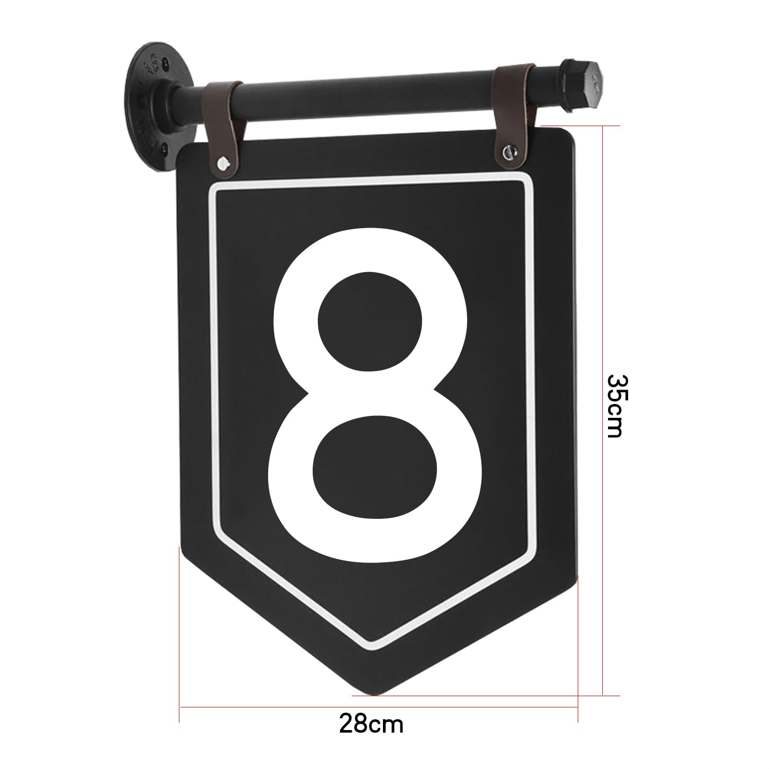 Letrero de Dirección Personalizado Con Soporte de Pared, Placas de Acrílico Para Dirección de Casa, Letrero Dirección Para Casa, Letreros Colgantes Metal Con Tornillos, Agregar Texto de Doble Cara