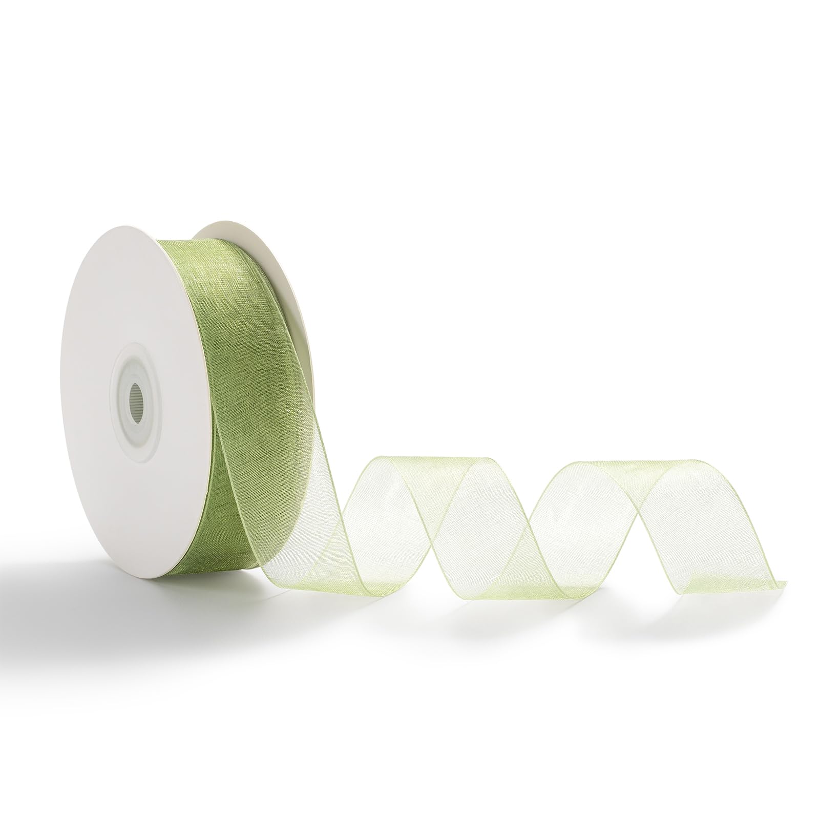 Cintas Para Regalos Prasacco 1 Rollo De Cinta De Organza Rosa, 45 M X 25 Mm, Cinta De Regalo De Organza Rosa Transparente Para Regalos, Ramos, Cumpleaños, Bodas, Navidad, Pelo, Manualidades Cintas