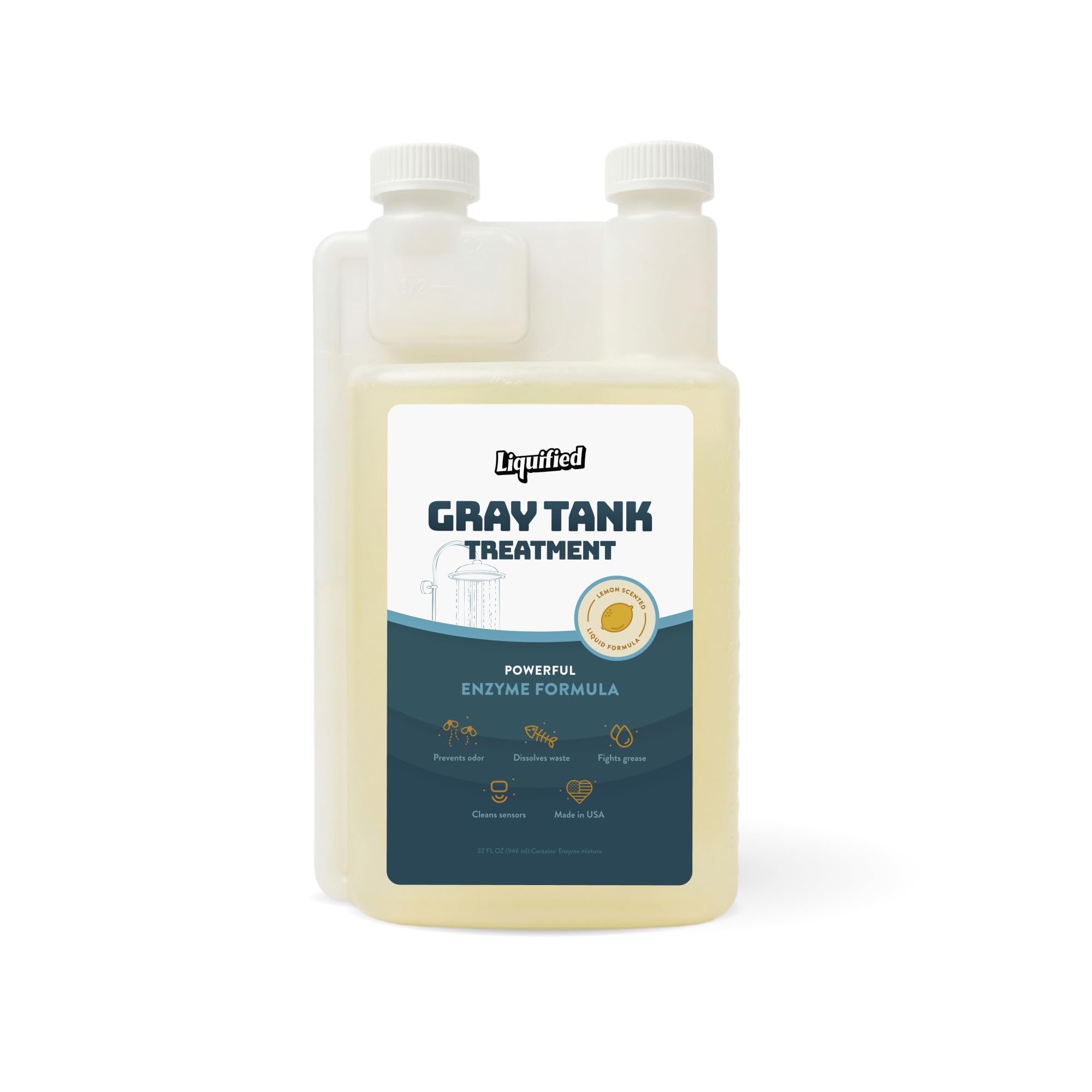 Liquified RV Toilet Treatment - Digestor de tanque de retención gris - Eliminador de olores - Aroma de limón - Opiniones de Matts RV