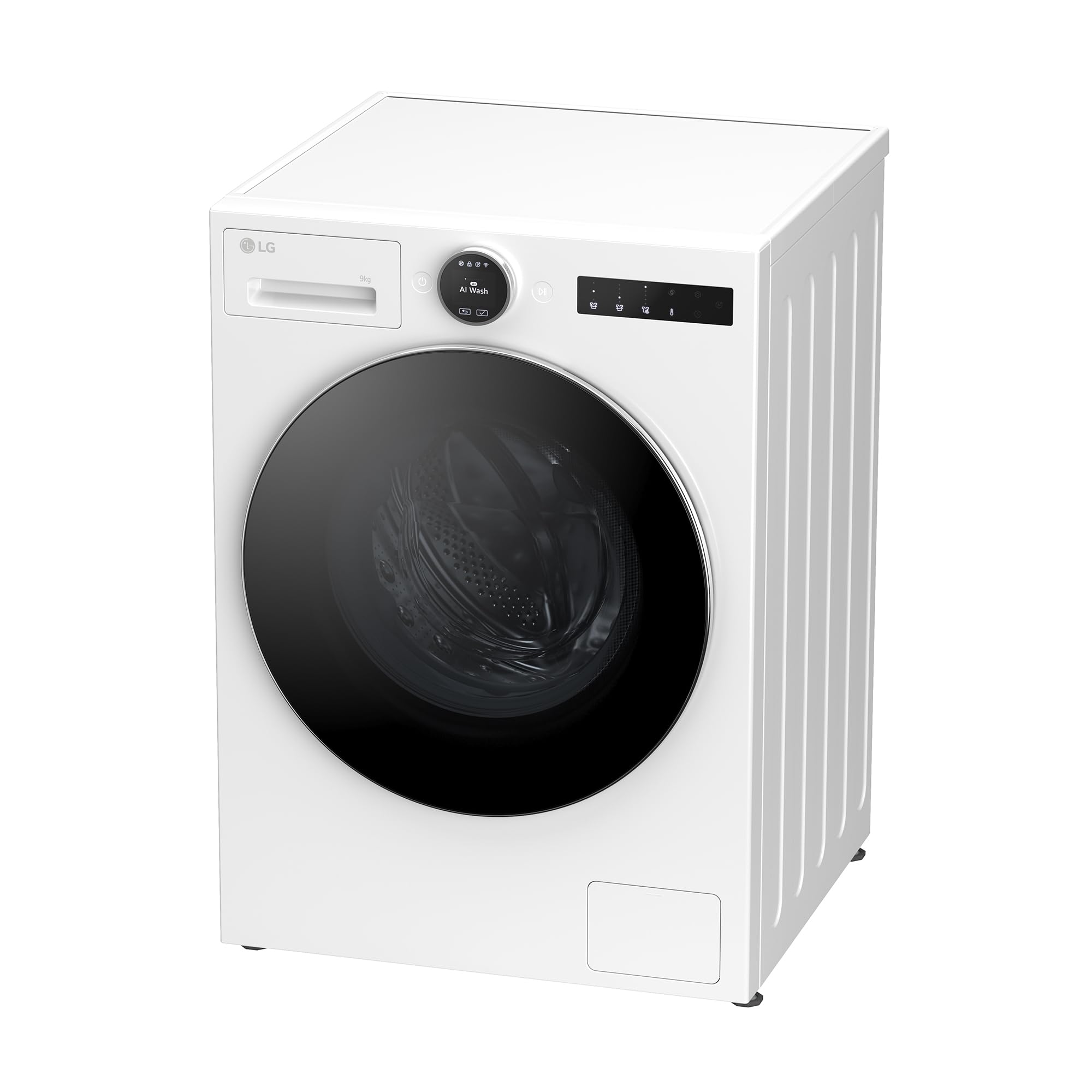 LG F4X9009TWCE Lavadora Inteligente, 9 Kg, 1400rpm, Carga Frontal, 23 Programas, AI Direct Drive, TurboWash 360º, 60% más eficiente que A, Serie 900, Blanca