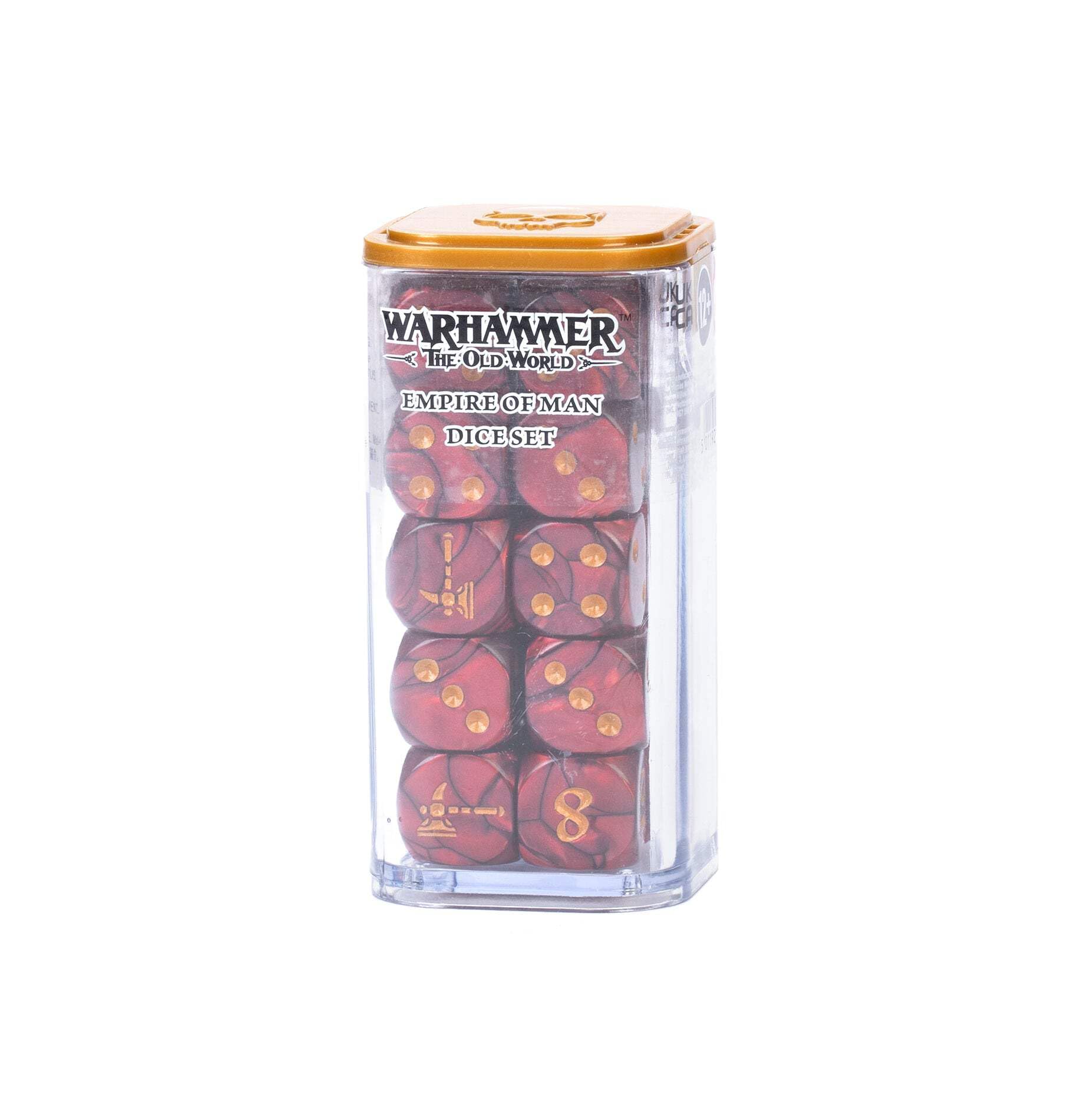 Games Workshop - Warhammer - The Old World - Empire of Man: Dice Set (20 themed plastic dice in container)
