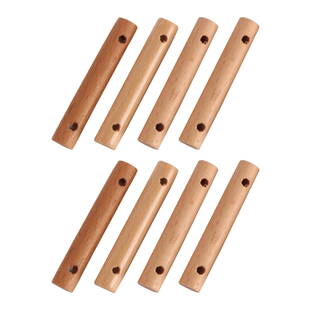 8 Piezas de ajustador de Cuerda de Viento de Madera, Tensor de Doble Orificio, Sujetador de Cuerda de Hamaca, Hebilla de Ajuste de Cuerda de Viento Adecuada para Carpas al Aire Libre, toldos