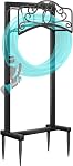 Porte-pierre de jardin - Support de porte-piier amélioré 100-feet Tuyau, Hanger de retenue pour pelouse & Garçon