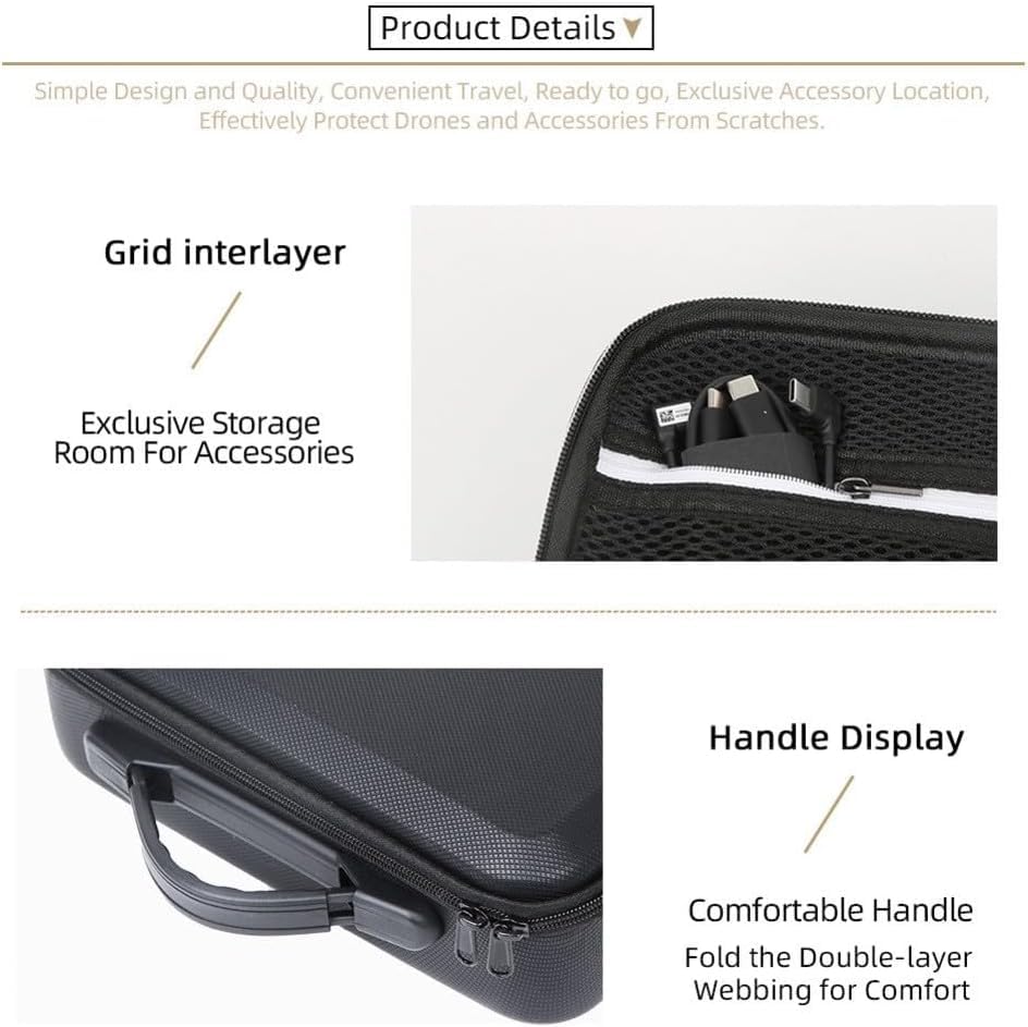 Funda de piel sintética para DJI NEO2 protectora e impermeable con correa ajustable 7