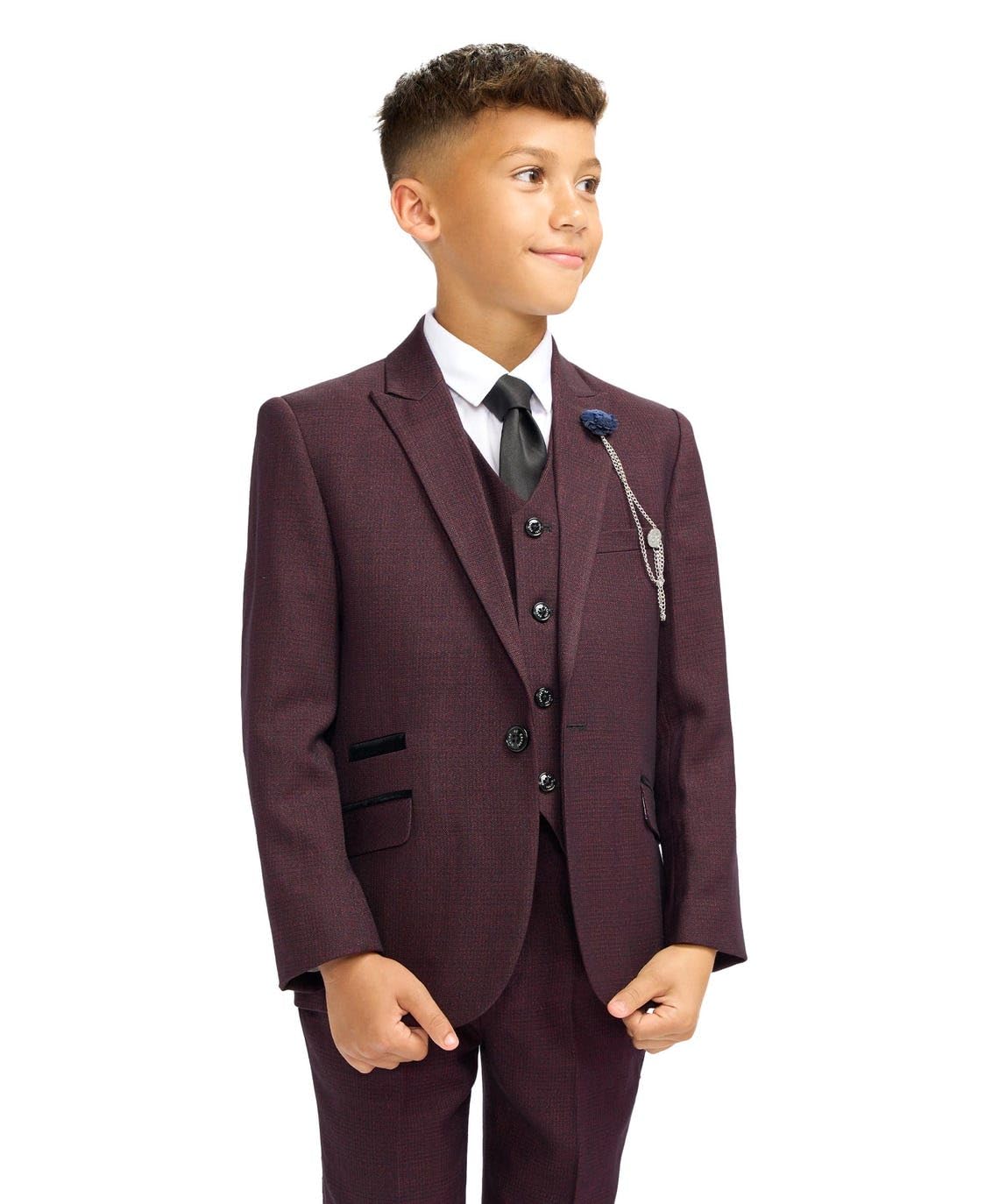 SIRRI Abito Slim Fit da Uomo e Ragazzo, Set di Abiti da Sposa da 3 a 6 Pezzi, Abito Formale Elegante