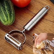 SHOPPIVERSE ™ Stainless Steel Carrot Potato Fruit Peeler Durable Razor Sharp Cutter Shredder Slicer Vegetable Julienne Peeler
