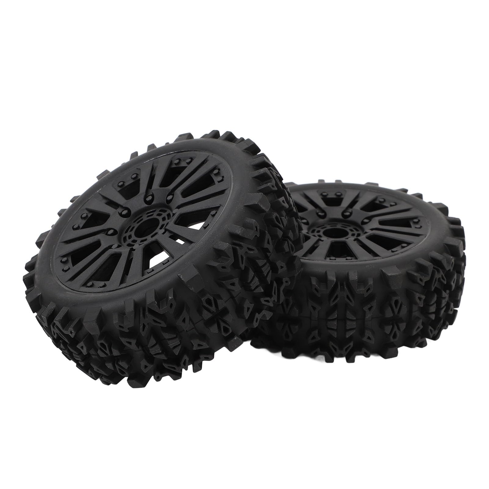 Pneumatici RC fuoristrada per auto radiocomandate in scala 1:8, ruote con profilo aggressivo, design esagonale 17 mm per una presa eccellente e una facile installazione