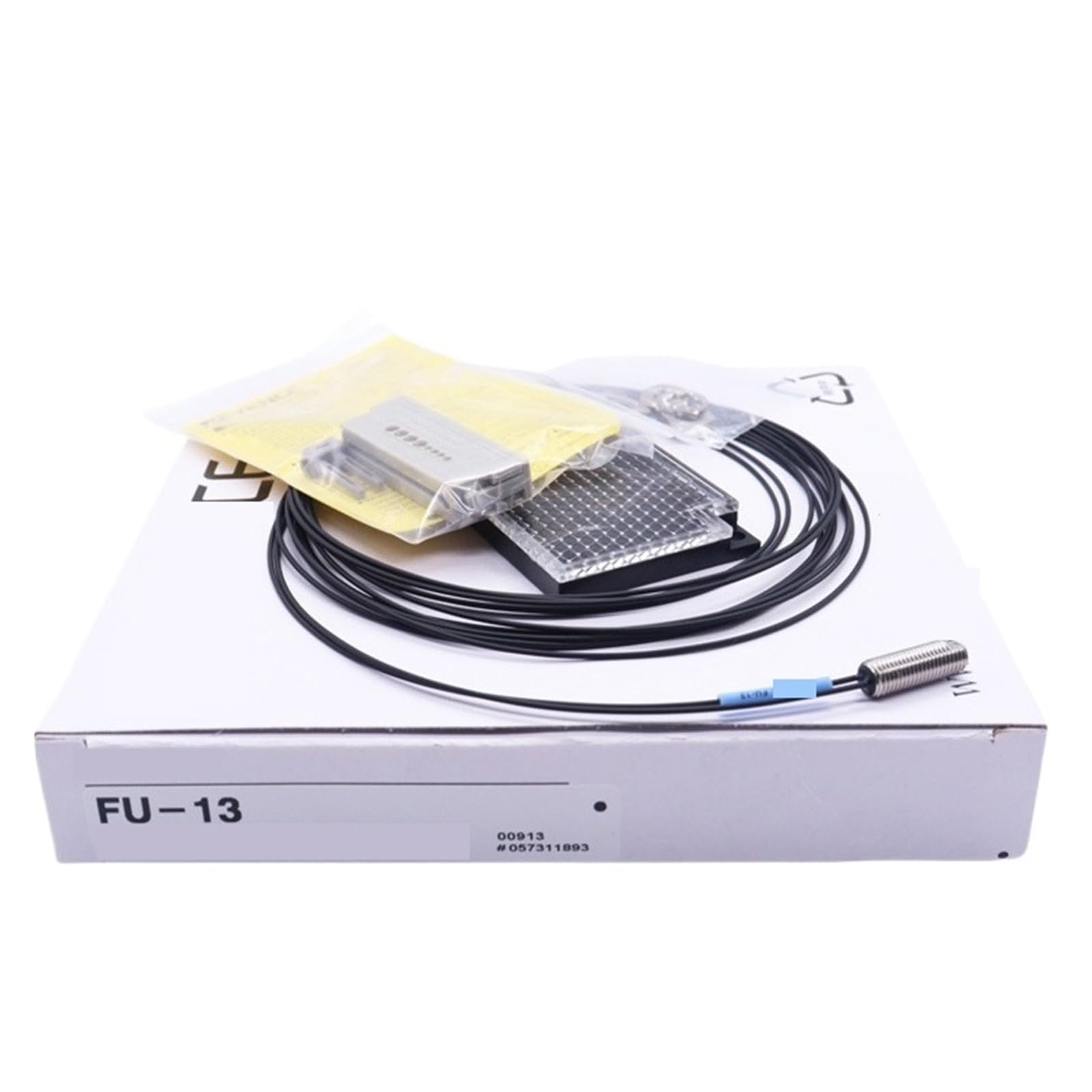 Capteur fibre optique M6 FU-13 de réflexion robuste pour processus automatisés