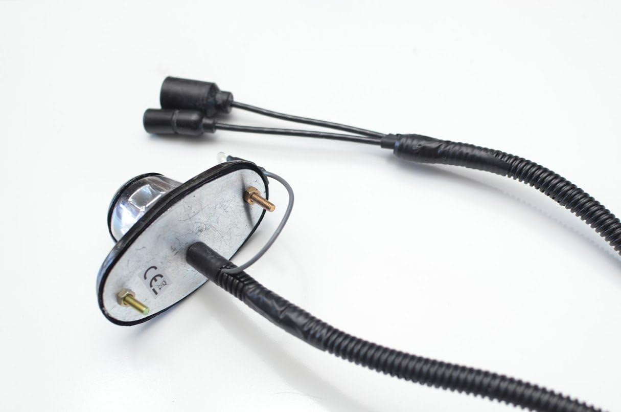 License Plate Light 24V, Prewired Plug and Play, Compatible with Military Humvee Steel M998 HMMWV