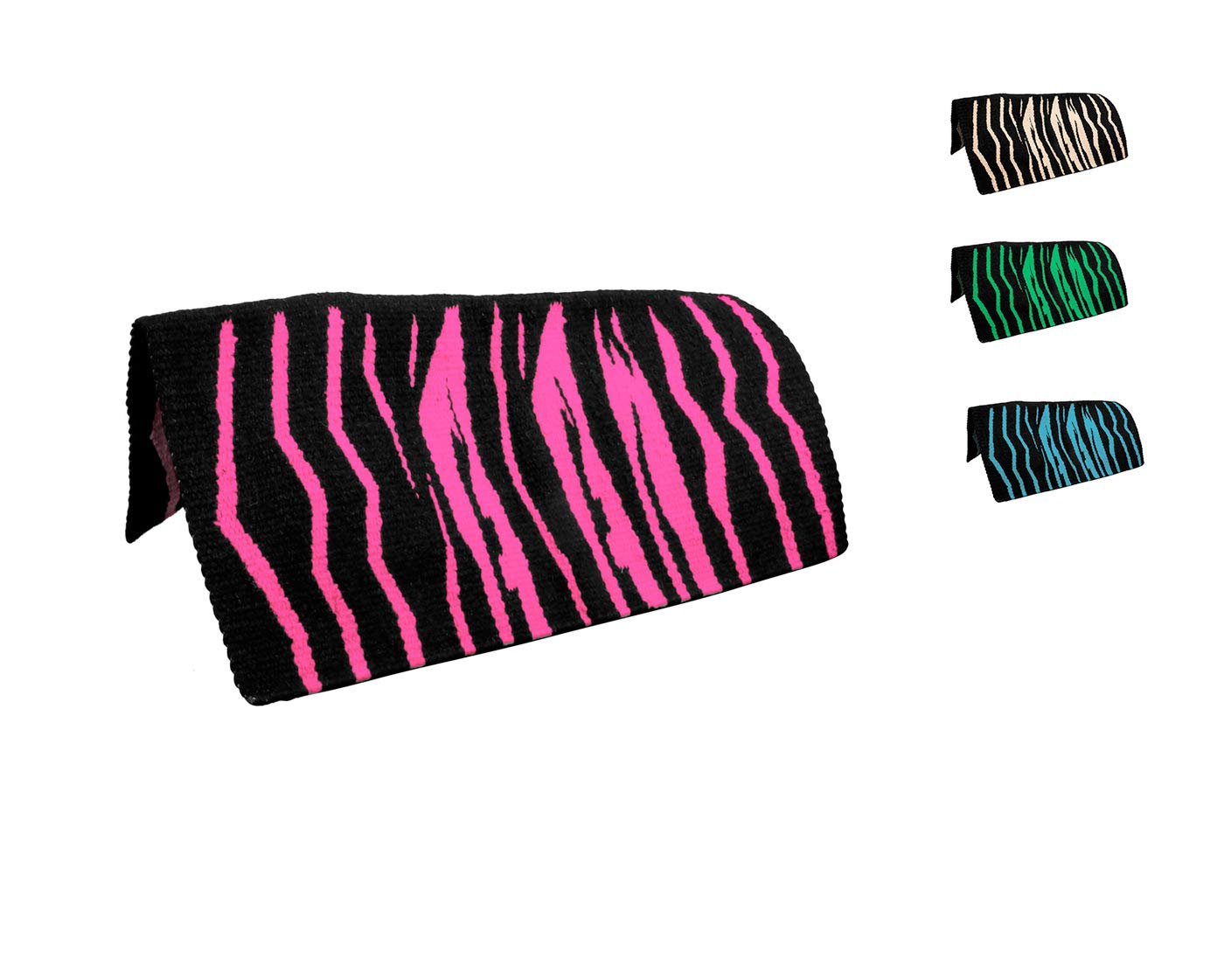 Tahoe TackWild Zebra Wool Saddle Blanket