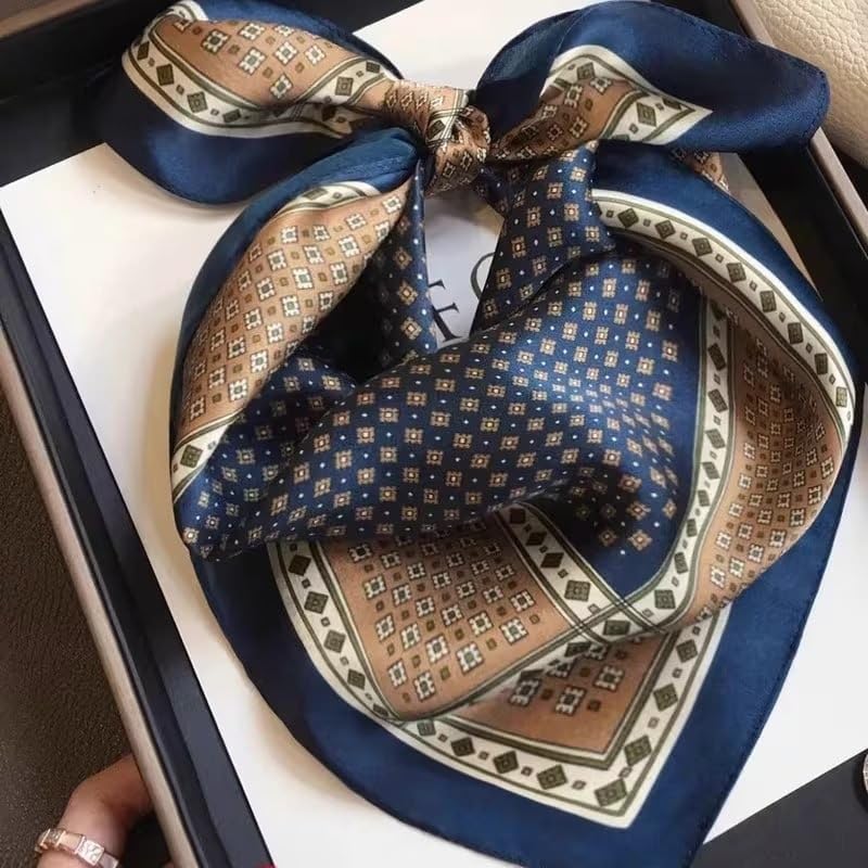 Image of Silk Head Scarf for Women - Luxury Satin Silk Hair Scarf, Soft Bandana Wrap for Sleeping, Hair Protection & Styling