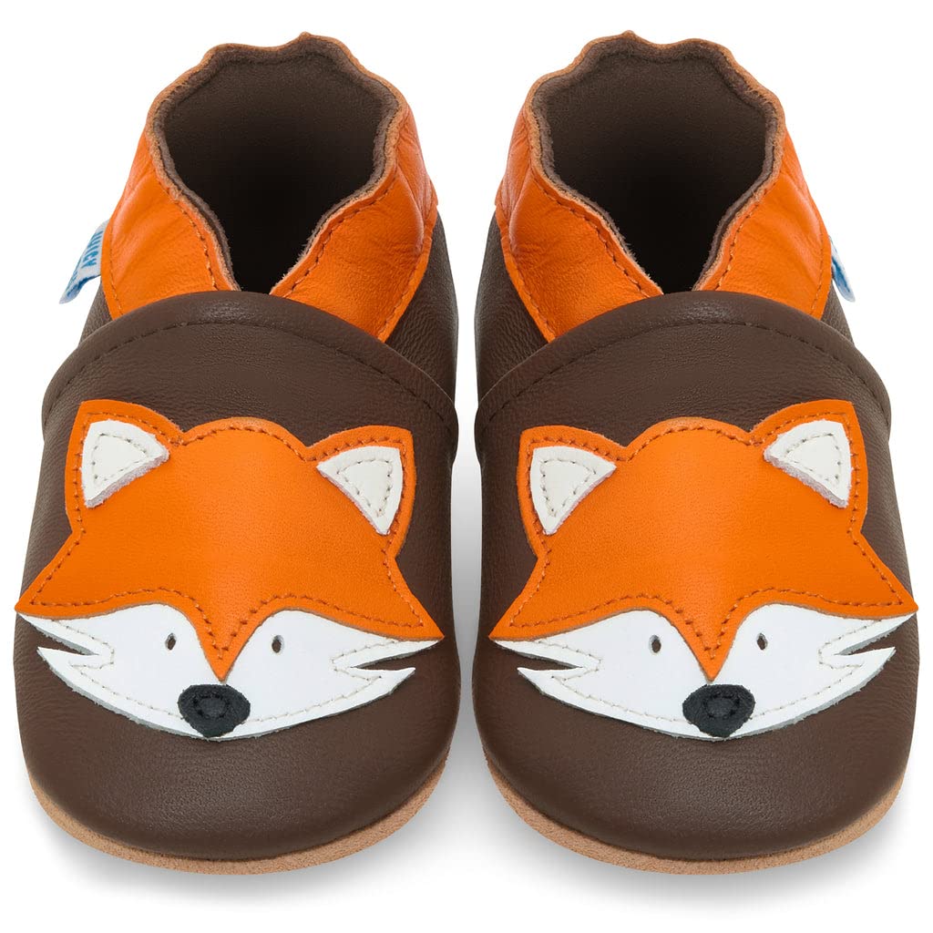 Zapatos de Bebé – Zapatillas de Cuero Niño Niña – Patucos de Piel con Elástico para Bebé - Zapatitos Primeros Pasos - Pantuflas Infantiles 0-6 Meses 6-12 Meses 12-18 Meses 18-24 Meses 2-3Años — view 16
