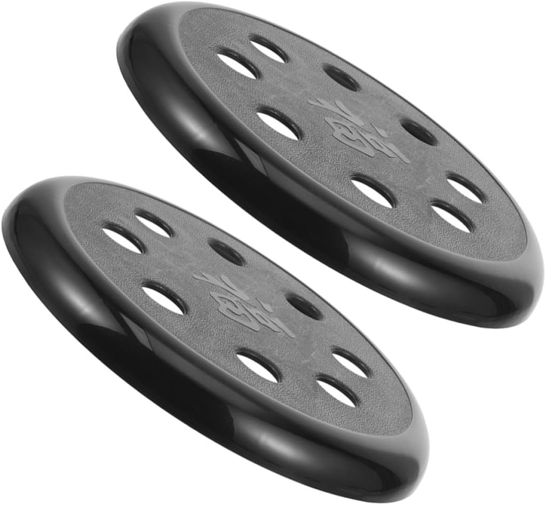 2pcs Round Stool Seat Covers for Flat Stools Made of Sturdy Plastic with Versatile Design and Reliable Protection, for Schools and Homes, Simple Elegant Style Black Covers