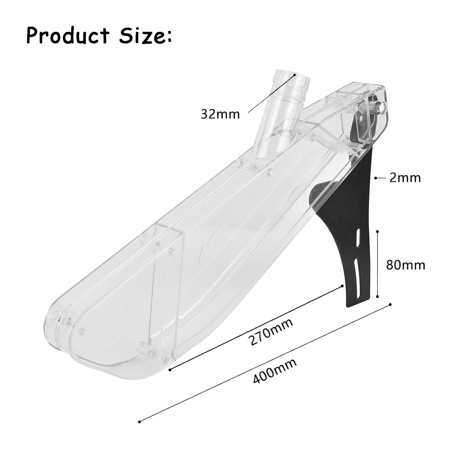 Housse De Protection Acrylique Pour Scie à Table 4-10 Pouces - Transparente - Avec Couteau Diviseur Type R