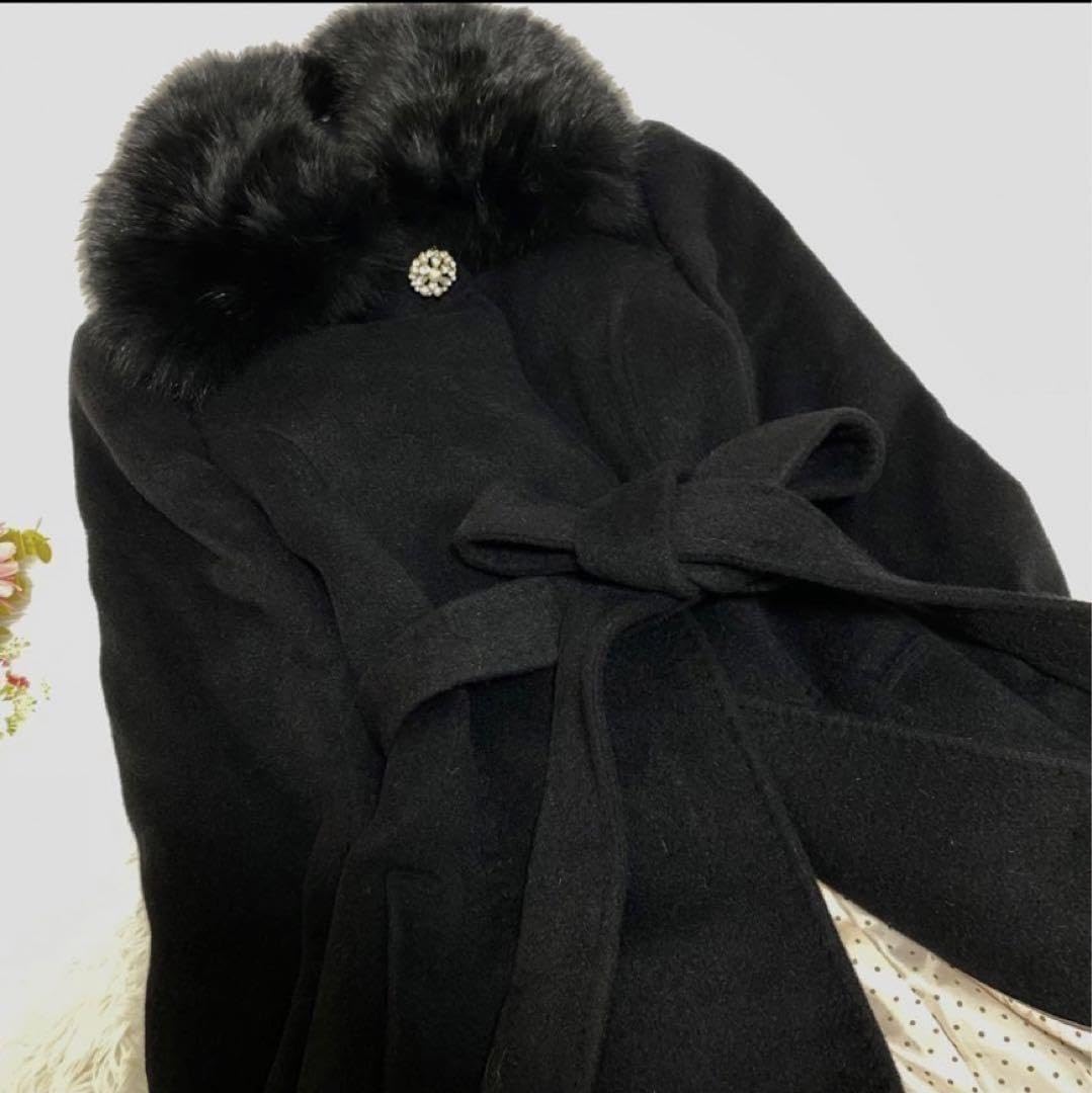 Amazon.co.jp: タグ anysis 2wayアンゴラコート フォックスファー