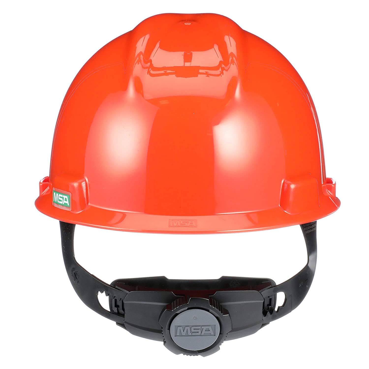 MSA 475361 Tapa ranurada V-Gard, con suspensión Fas-Trac III, Orange, Estándar