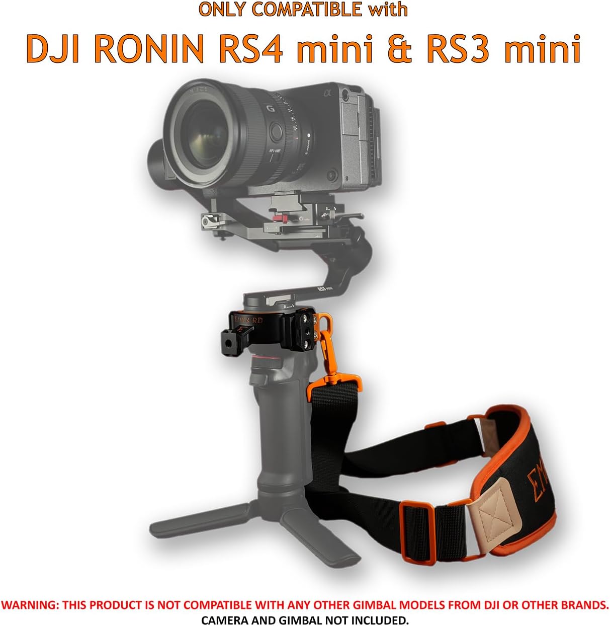 NATONEX NS3m NATO Connectivity Multiplier Accessory for DJI Ronin RS4 mini & RS3 mini Video Stabilizer Gimbals (Classic Orange Dusk)