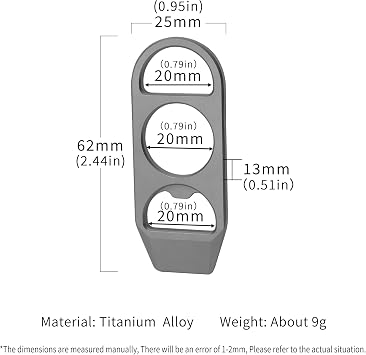 WARHERO EDC Tools Titanium Alloy Crowbar Bottle Opener Multifunctional Keychain Prybar