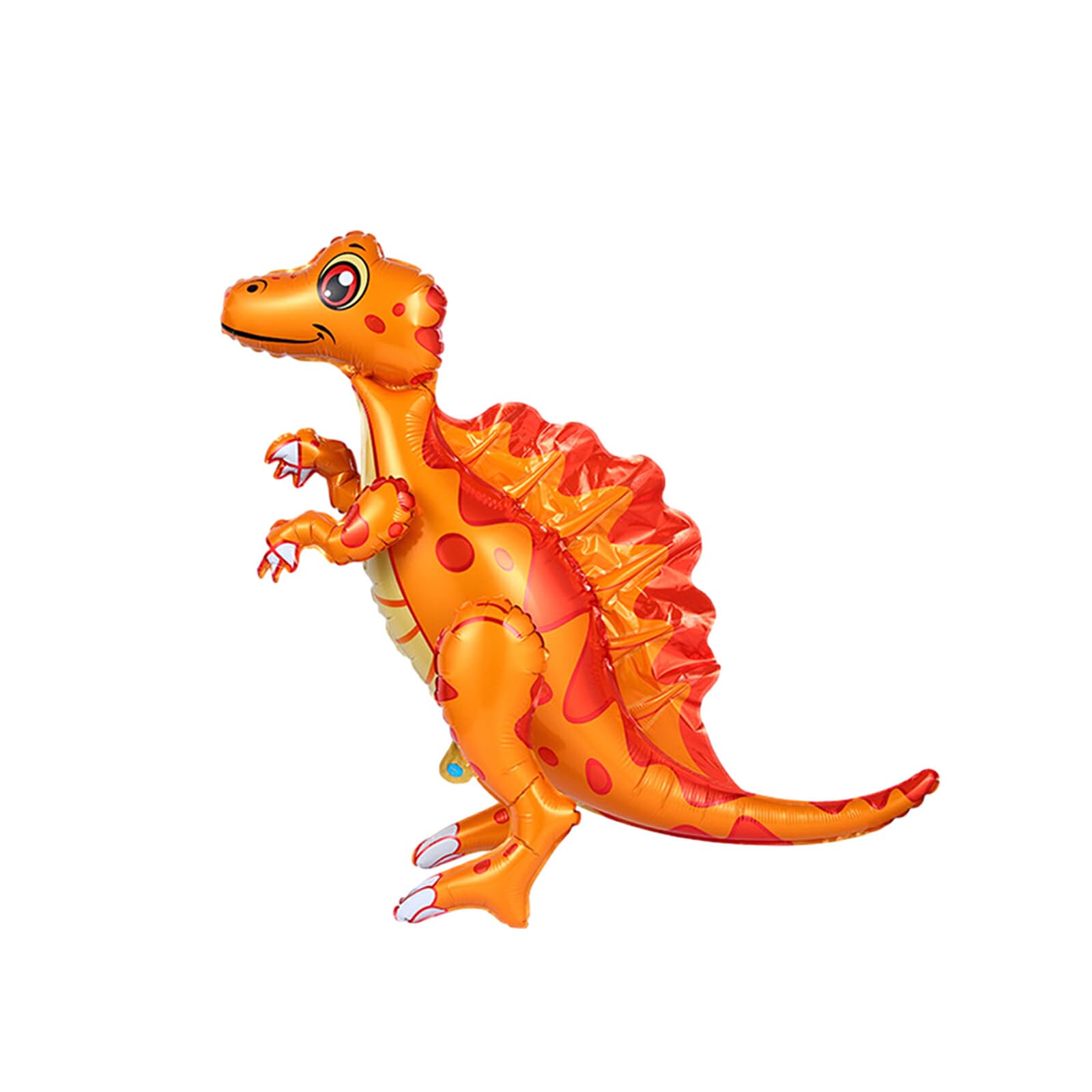 3D Dino Folienballon, T-Rex, Orange – Selbststehender Partyballon Für Kindergeburtstage