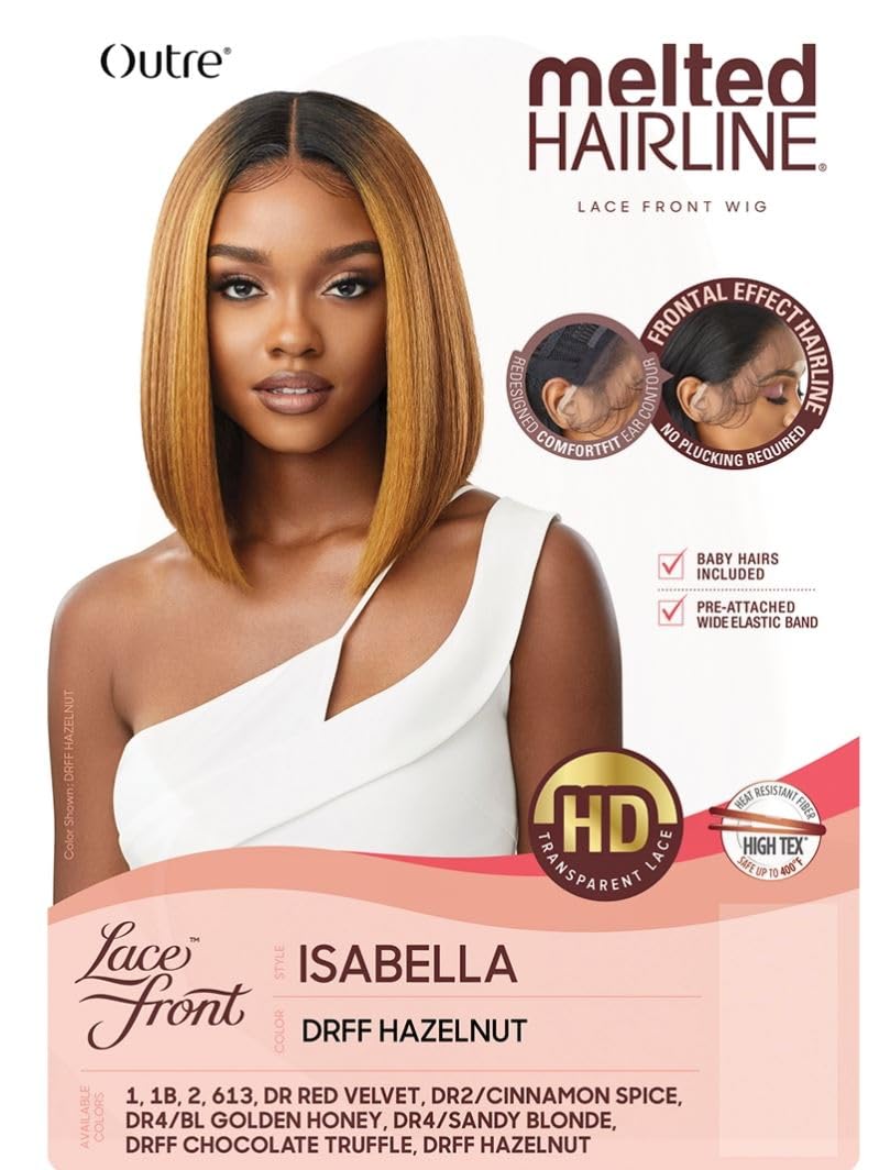 Outre LACE FRONT WIG - MELTED HAIRLINE - ISABELLA (DR4/BLGDNHN) DR4/BL GOLDEN HONEY