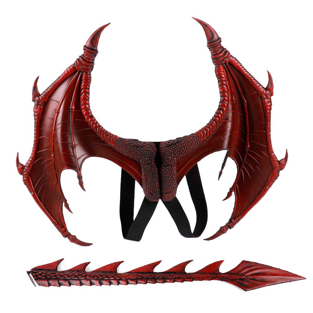AnbabyHalloween Carnival Costume Demon Cosplay Dragon Wings Tail