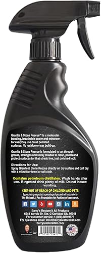 Miniatura 2 de Barry's Restore It All Products - Spray de rescate de granito y piedra (16oz.)  Unión molecular, sellador y potenciador transpirable. Sin