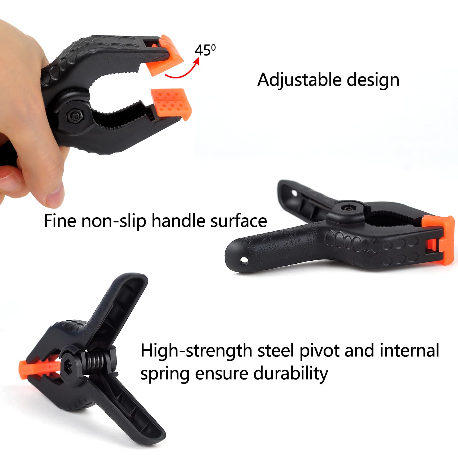 12 Pièces Pinces à Ressort, 6 Pouces/4 Pouces Pinces Clips, Pince De