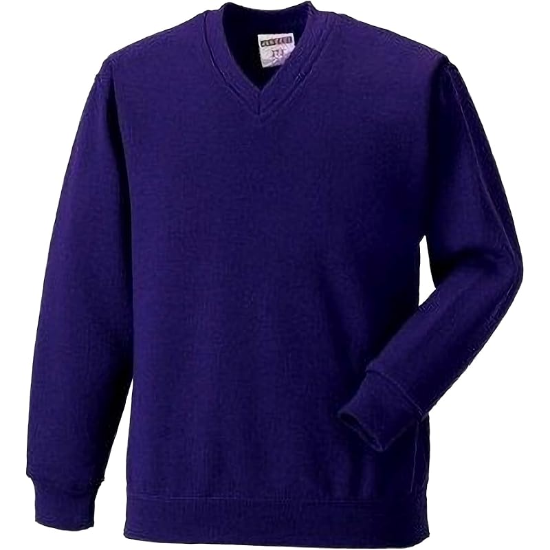 russell v neck sweatshirt