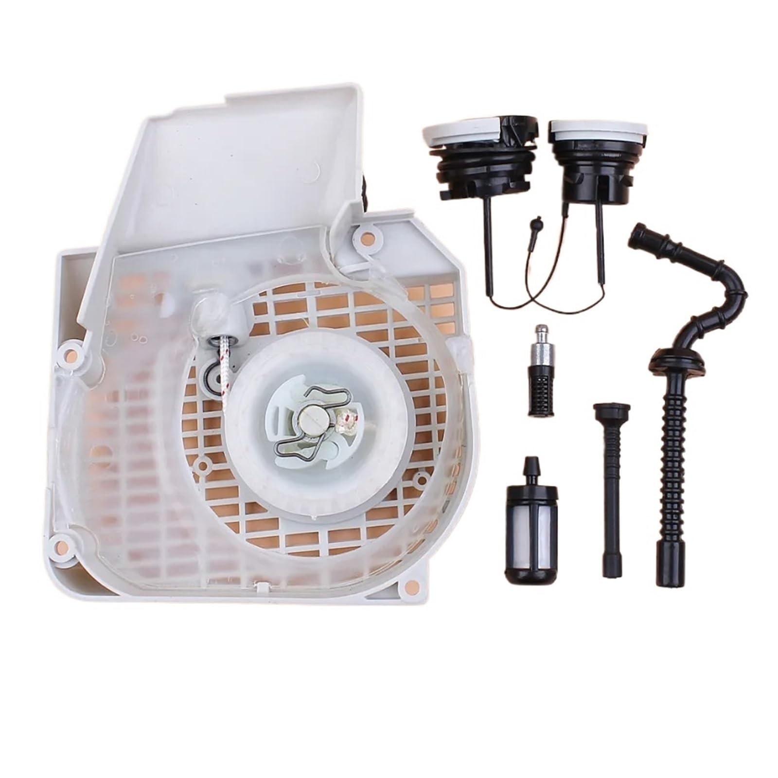 Kit de filtro de manguera y tapa de tanque de combustible y aceite de arranque de retroceso for motosierra S/T/I/H/L MS210 MS230 MS250 MS 250 230 210