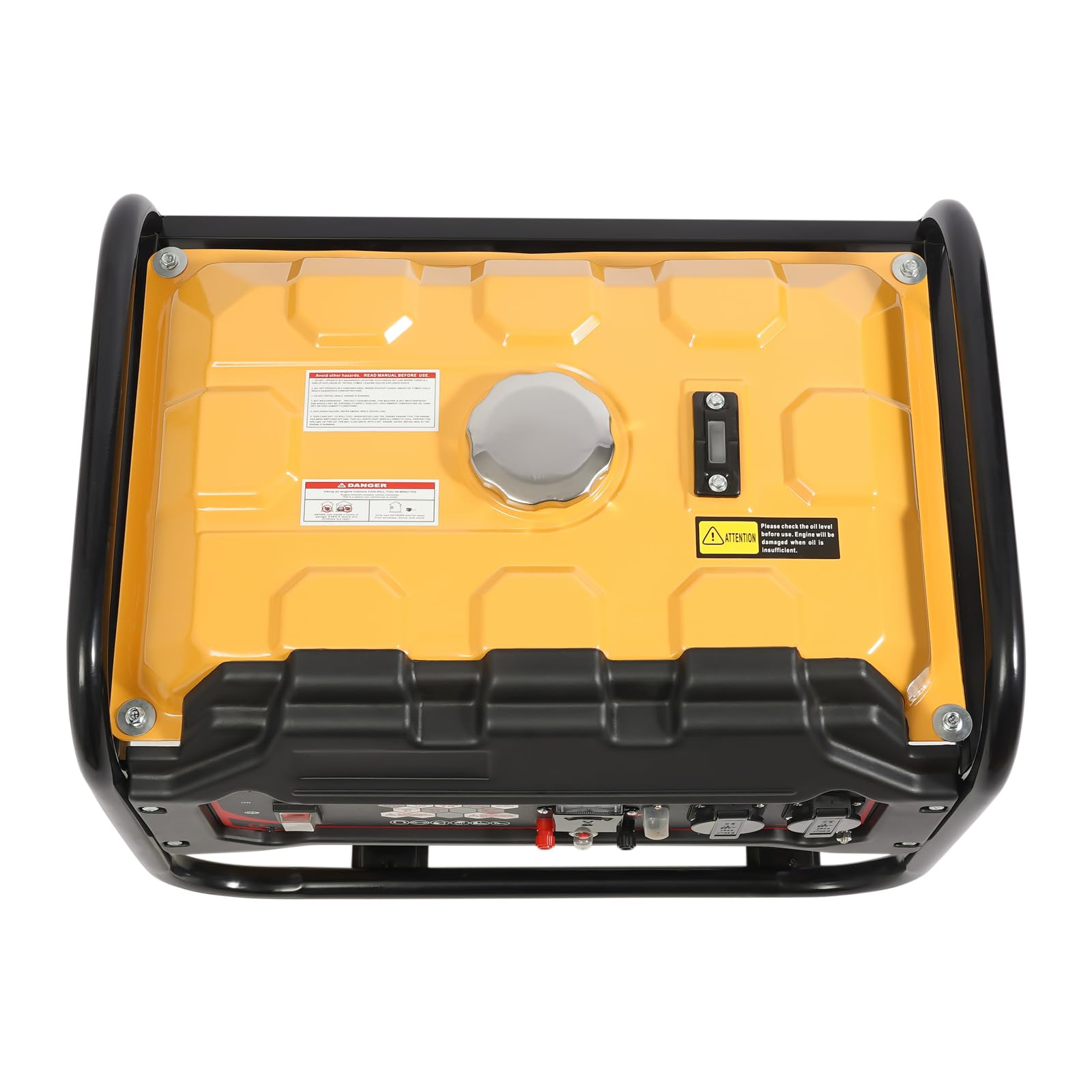 Inwerterowy generator prądu 2000 W, maksymalna moc 6,5 KM, 4-suwowy generator benzynowy 230 V, generator prądu na benzynę, awaryjny agregat prądu, przenośny generator, zabezpieczenie przed brakiem