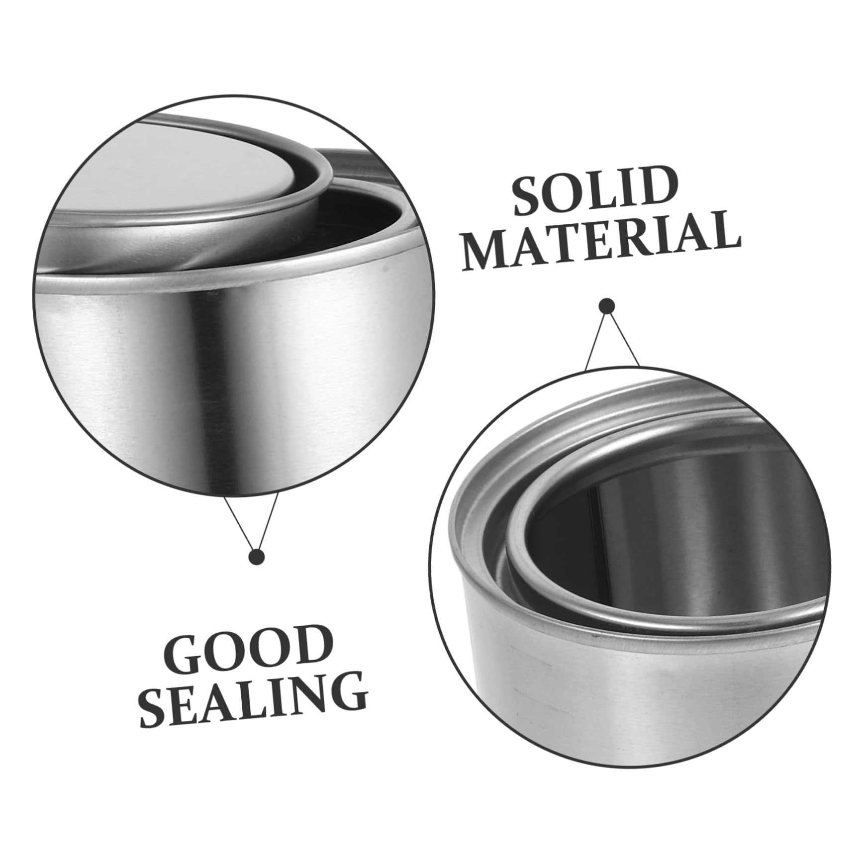 12 Cubos de Pintura Vacíos de Hierro con Diseño Grueso y Buen Sellado, Capacidad 0.4l, Color Plata, Ideales para Laboratorio y Almacenamiento