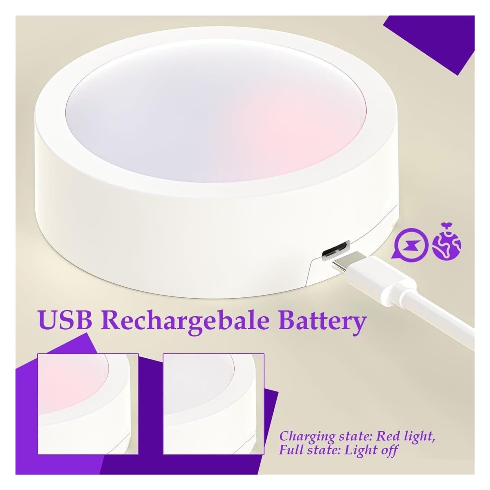Elegante applique da parete con paralume in tessuto senza fili, alimentata a batteria, LED dimmerabile con telecomando, ricaricabile tramite USB, 3 modalità colore, set da 2, for camera da letto, sogg