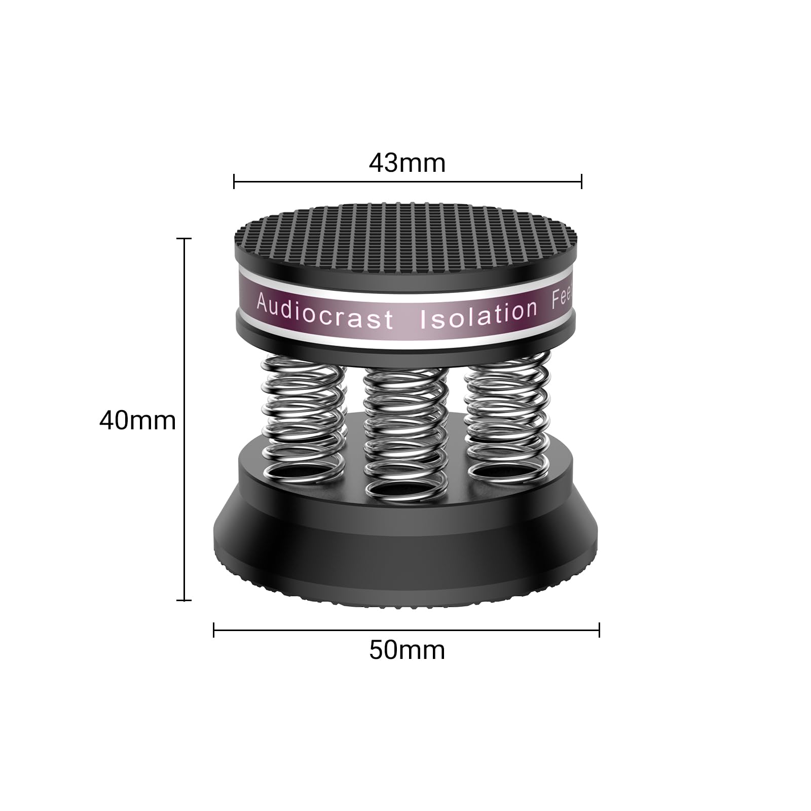 Piedini ammortizzatori HiFi 38,5 mm x 43 mm per altoparlanti subwoofer