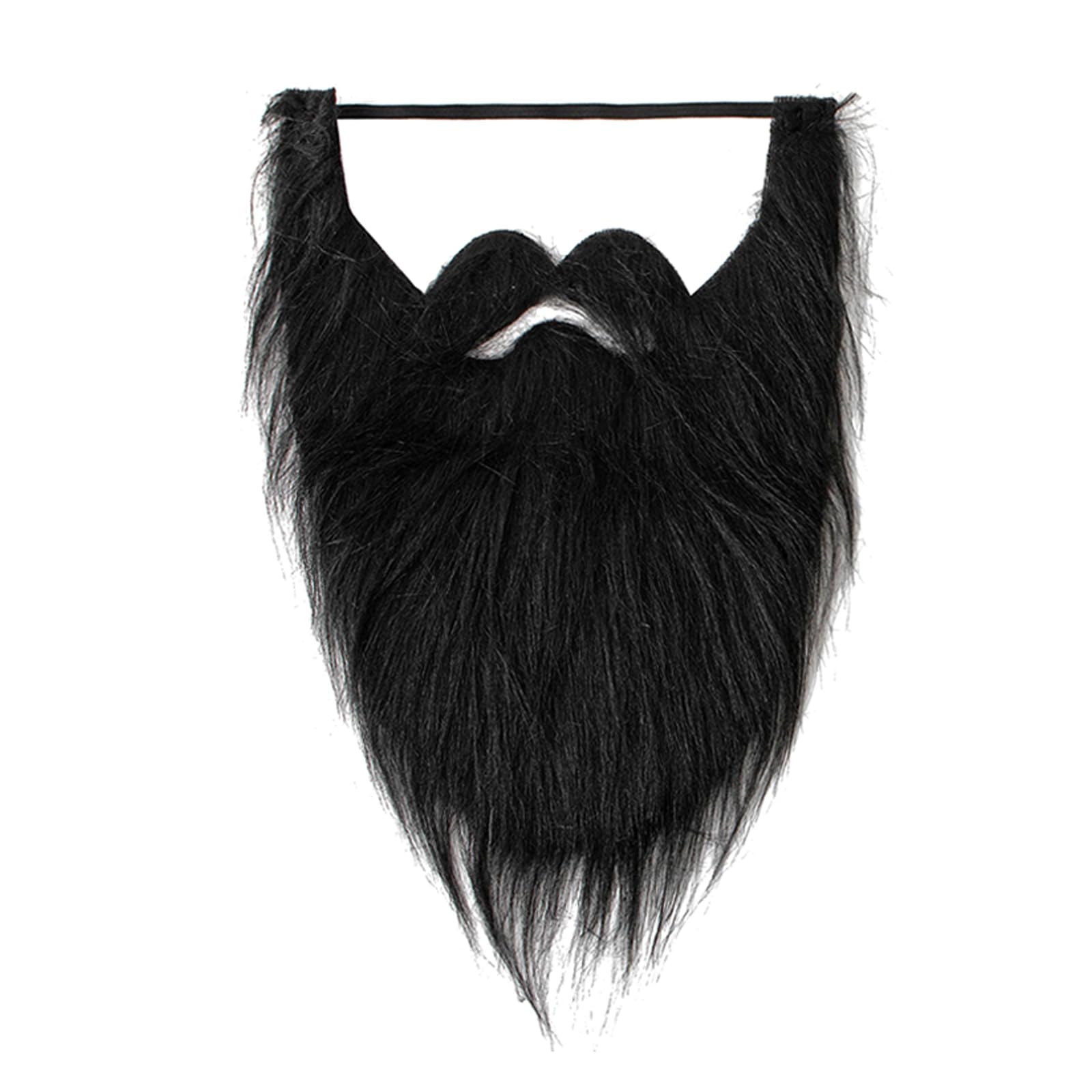 SHYYOULQE Barba falsa de Halloween, divertido bigote facial, accesorios para el cabello, bigote, suministros para cosplay, disfraz divertido de bigotes, blanco, Talla única