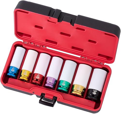 AFF Juego de dados de impacto de rueda Mag, juego de 7 piezas de 12", 58007