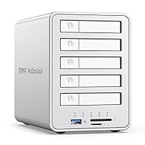 ORICO All-flash Docking Station per Hard Disk 5-Bay RAID Custodia per Disco Rigido Compatibile con HDD e SSD 2,5 SATA con 10Gbps USB 3.2 Gen 2, Supporto Estensione Daisy Chain e 7 Modalità RAID-8858
