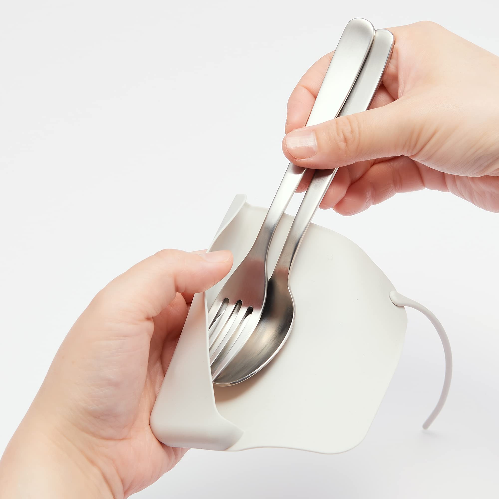 MUJI Silicone Cutlery Cover - Gray -8 MUJI Silicone Cutlery Cover - Gray -8