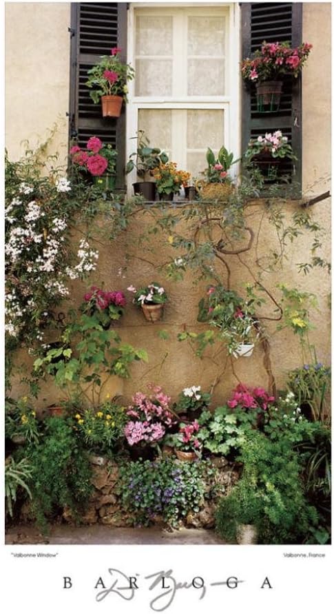 Valbonne Window Art Print Art Poster Print by Dennis Barloga, 22x28