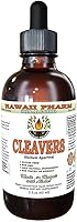 Hawaii Pharm Cleavers Alcohol-Free Liquid Extract, Cleavers (Galium aparine) Above-Ground Parts, Dried Glycerite Natural Herbal Supplement 2 oz