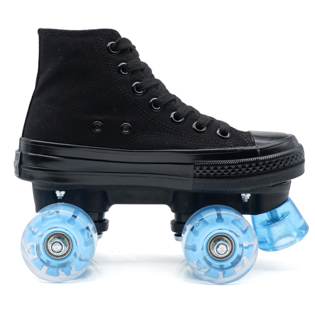 HEMOTON Ruedas para Patines Luces Azules de Pu, Resistentes y Antideslizantes para Superficies Asfaltadas y Rugosas, Ideales para Patinaje Seguro y Brillante