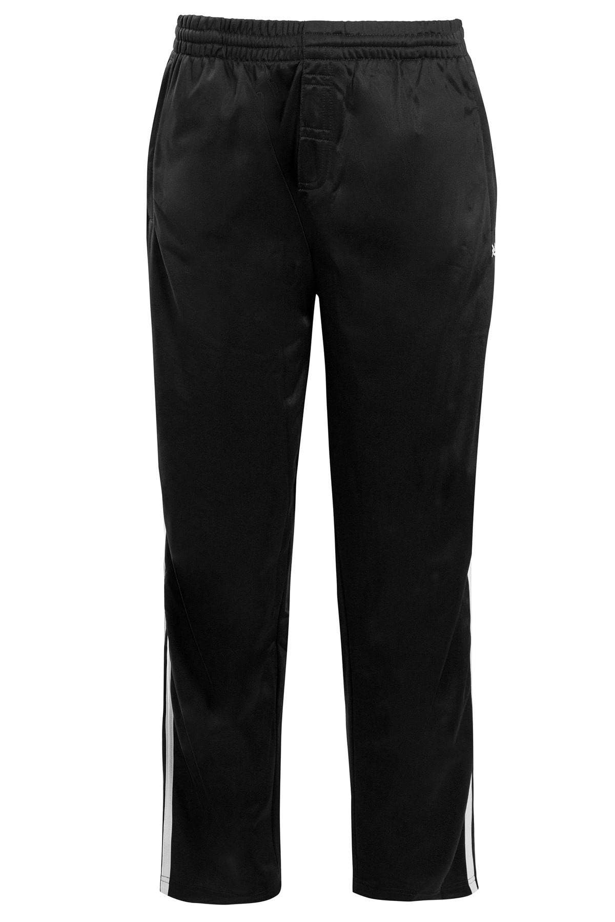 shelikes Boys Track Suit Bottom Casual Elasticated Waist Tracksuit Bottoms Joggers Jogging Jog Trousers Leisure Gym Sports Yoga Open Hem Pull On Pants Sweatpants with Zip Pockets Black