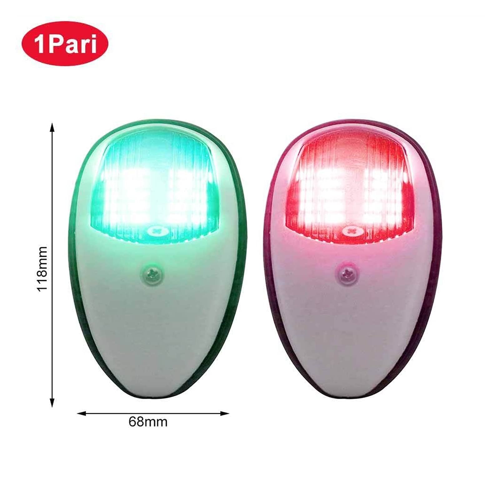 2 pz/set 1 0V-24V. IP66 universale impermeabile GUIDATO Lampada del segnale di avvertimento luminoso navigazione for il camion yacht della barca marina Per la navigazione e la pesca